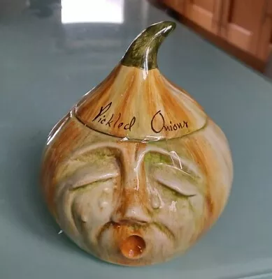 Buy Vintage Raymond Pottery Pickled Onions Face Pot • 9.99£