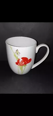 Buy AYNSLEY - MEADOW - Fine Bone China White Floral Poppy Print Coffee Tea Mug Cup • 10.95£