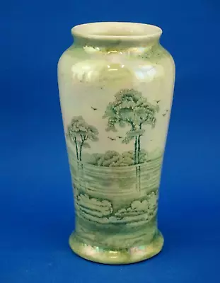 Buy Staffordshire Burslem Wood Ltd H.J. English Liberty Ceramic Luster Vase 1800 XIX • 150£