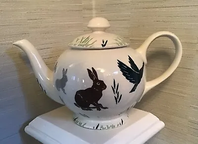 Buy Royal Winton,Tradition,hand Painted Decorative Wildlife Spongeware Teapot.Unused • 20£