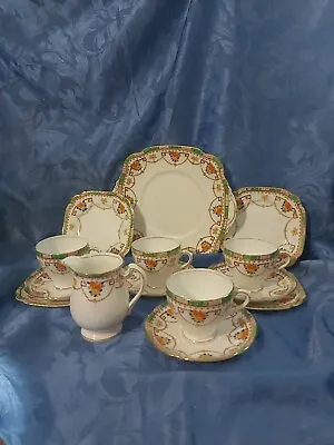 Buy Vintage Royal Standard Bone China 1950s Pattern 9771 14-Pce Tea Set Imari Style • 24.99£