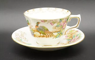 Buy Sutherland Fine Bone China Tea Cup And Saucer  Exotic  Pattern Colorful Peacock • 16.60£