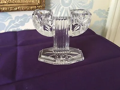Buy Crystal/cut Glass Double Candle Holder • 4.50£