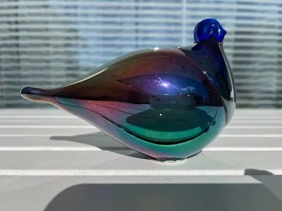 Buy Finnish Vintage Glass Bird By Espoon Taidelasi • 27.40£