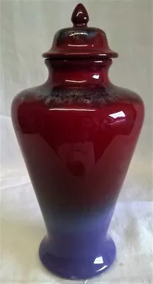 Buy POOLE POTTERY STUDIO V&A COLLECTION RUSKIN VASE - 25cm COVERED TEMPLE JAR & LID • 99.99£