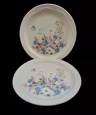 Buy 2 X POOLE POTTERY SPRINGTIME SALAD PLATES (approx 22 Cm) NEW • 12£