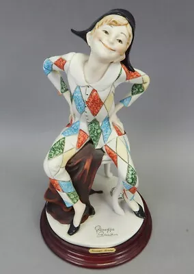 Buy Rare Giuseppe Armani Florence Capodimonte Harlequin Jester Boy Figurine 1994 • 142.08£