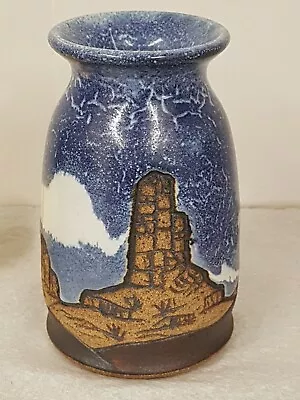 Buy Arne Ceramics Carved Desert Vase American Southwest Pottery Flagstaff Arizona • 30£