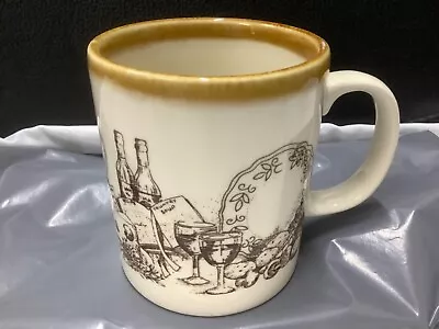 Buy Vintage Kiln Craft Staffordshire Mug Picnic Style Scene • 3.85£