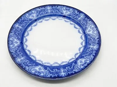 Buy Antique Burslem Watteau Doulton Pottery China Flo Blue White Plate • 28.99£