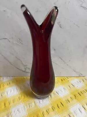 Buy Whitefriars Ruby Red Tulip Vase • 15£