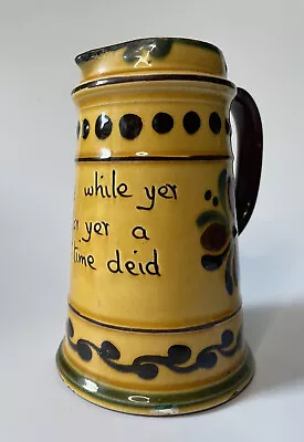 Buy V Old Antique Aller Vale Torquay Motto Ware Pottery Jug Slip Decorated • 7.50£