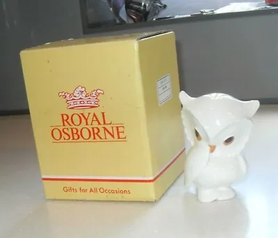 Buy Vintage Royal Osborne Bone China Girl Owl Figurine 1420 With Its Original Box • 29.99£