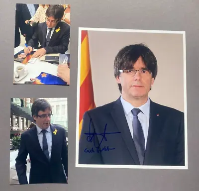 Buy CARLES PUIGDEMONT  130th President Of Catalonia  In-person Signed 8x10 Photo • 89.99£