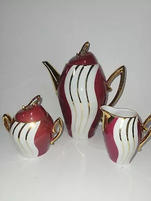 Buy Vintage Pm And M Porcelain Bavarian Mcm Coffee Set B14 • 75£