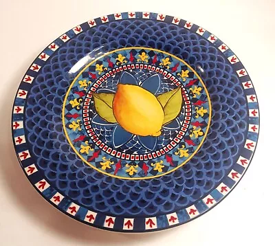 Buy Williams Sonoma Sicily Lemon Salad Plate Made In Italy Good Preowned Condition • 17.33£