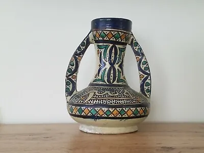 Buy  Persian Glazed Pottery Vase Iznik Style • 250£