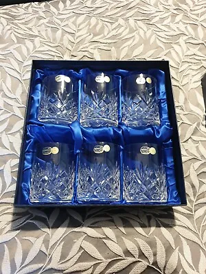 Buy BNIB 6 Bohemia Lead Crystal Whisky Glasses • 50£