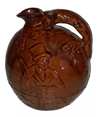 Buy Vintage Rockingham Pottery Brown Jug Figural Hunting Fox Handle • 38.51£