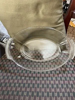 Buy Vintage Anchor Hocking Clear Glass Mixing Bowl 4 Qt Quart USA Made • 47.95£