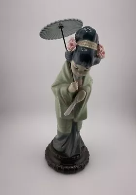 Buy Lladro Geisha Girl With Parasol Figurine #4988 Japanesita Sombrilla Spring • 85.38£