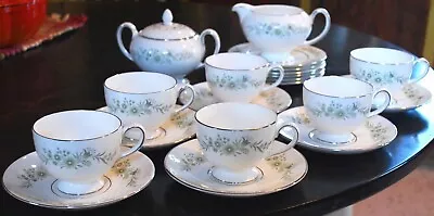 Buy Wedgwood WESTBURY Tea Set For 7 (23 Pc) Cups, Saucers Plates + Creamer & Sugar • 180.29£