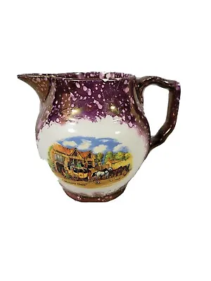 Buy Vintage Gray's Pottery Purple Creamer Pitcher Collectable England  Dicken's Days • 7.58£