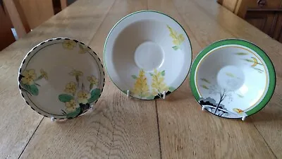 Buy Collection Of Assorted Art Deco Burleigh Ware Vintage Saucers  • 9£