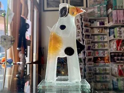 Buy Fused Glass Ornament Terrier - Nobilé Glassware - 2011-19 • 35.99£