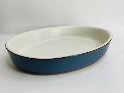 Buy Denby English Stoneware Pottery Echo Blue 11 1/2” Oval Serving Baking Dish • 33.21£