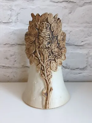 Buy Bernard Rooke Signed Owl In Tree Studio Pottery Vase 8.5  Tall  • 55£