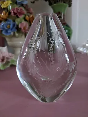 Buy Orrefors Etched Glass Vase • 20£