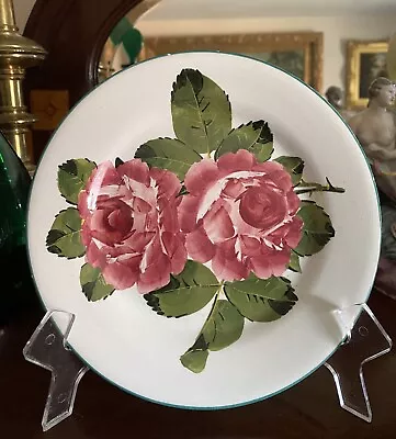 Buy Wemyss Ware Scottish Pottery Cabbage Roses Plate C1900 • 48£