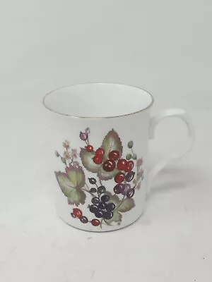 Buy Vintage Crown Classic Fine Bone China White Tea Cup Mug Summer Berries England • 9.99£