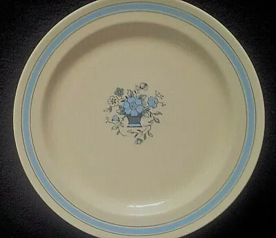 Buy Wood's Ware Jasmine Blue Flowers + Basket 10 Inch Dinner Plate X1 C1939 • 29.99£