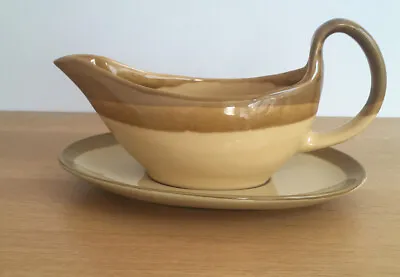 Buy Vintage T G Green Granville - Gravy Sauce Boat With Underplate • 15£