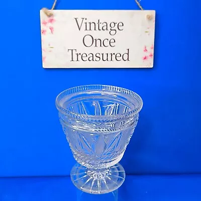 Buy Vintage HOBNAIL Cut Glass BON BON DISH / PEDESTAL BOWL With Round Plinth * VGC • 9.94£