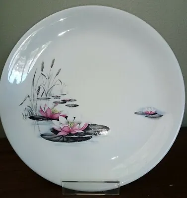 Buy Pair Of Vintage, Alfred Meakin 25.5cm Dinner Plate, Water Lily Pattern, 1950s • 6.95£