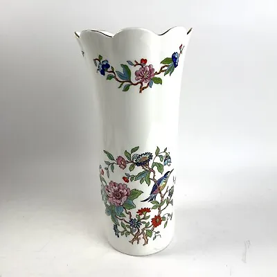 Buy Vintage Aynsley China Pembroke Vase 20cm Scalloped Rim • 12£