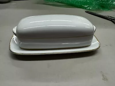 Buy Noritake China Japan - Dawn 5930 Covered Butter Dish; 8  Long • 23.72£