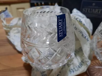 Buy Stuart Crystal Cheltenham Brandy Glasses Brand New • 50£