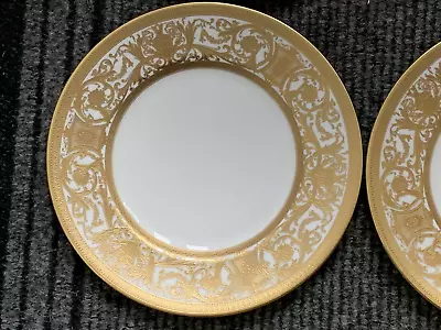 Buy New De Lamerie China Gold Encrusted Robert Adam Cream Large Dinner Plate 10.75  • 150£
