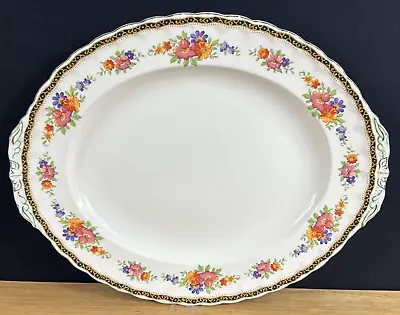 Buy Large Vintage Floral Platter Grindley Pottery Made In England C1936 - 1950 • 9.99£
