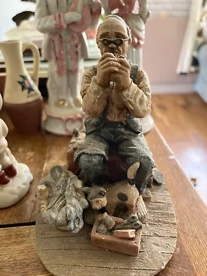 Buy Capodimonte Figurine Man With A Cat • 0.99£
