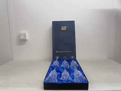 Buy Set Of 6 Prague Bohemia Crystal Champagne Flutes, In Original Silk Lined Box • 26.39£