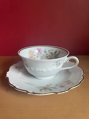 Buy Vintage Bavarian  Porcelain Cup And Saucer • 24.99£