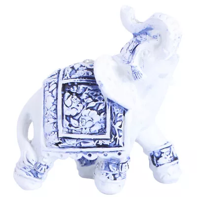 Buy  Creative Elephant Ornament Tabletop Figurines Vintage Animal Office Sculpture • 10.99£
