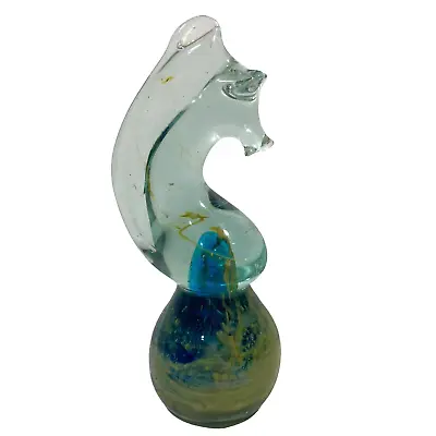 Buy Vintage Mdina Glass Seahorse Signed Paperweight Art Glass Figurine • 9.50£