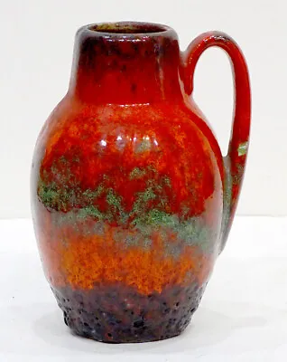 Buy Vintage WEST GERMAN POTTERY Retro Vase MID-CENTURY MODERN Fat Lava By SCHEURICH • 57.73£