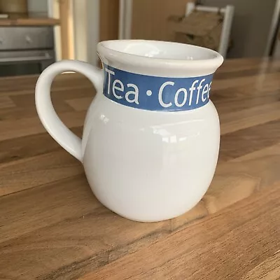 Buy London Pottery Company Tea Cup Coffee Mug White & Dark Blue London, England • 8£